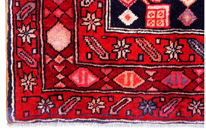 Käsinsolmittu persialainen matto 150x330 cm - Tummansininen / Punainen - Persialainen matto - Itämainen matto