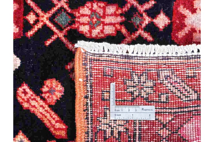 Käsinsolmittu persialainen matto 150x330 cm - Tummansininen / Punainen - Persialainen matto - Itämainen matto