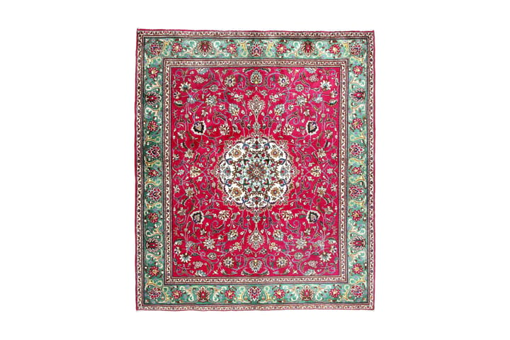 Käsinsolmittu Persialainen Patina Matto 194x227 cm - Punainen/Vihre�ä - Persialainen matto - Itämainen matto