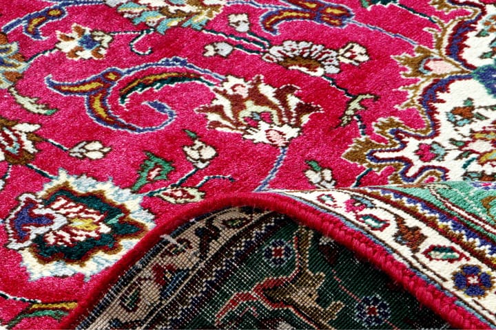 Käsinsolmittu Persialainen Patina Matto 194x227 cm - Punainen/Vihreä - Persialainen matto - Itämainen matto