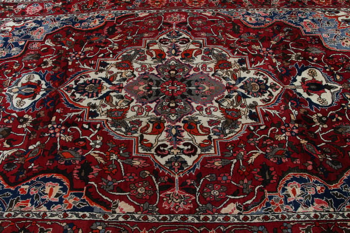 Käsinsolmittu persialainen matto 210x352 cm - Punainen/Beige - Persialainen matto - Itämainen matto