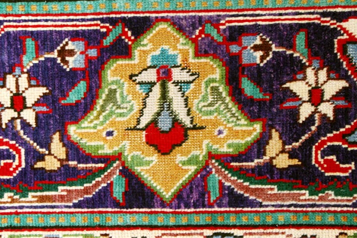 Käsinsolmittu Persialainen Patina matto 235x350 cm - Punainen/Tummansininen - Persialainen matto - Itämainen matto