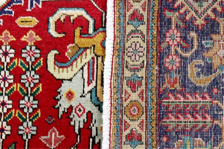 Käsinsolmittu Persialainen Patina matto 243x338 cm - Punainen/Tummasininen - Persialainen matto - Itämainen matto