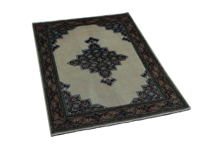 Käsinsolmittu Persialainen Matto Varni 112x145 cm Kelim - Beige/Kupari - Persialainen matto - Itämainen matto