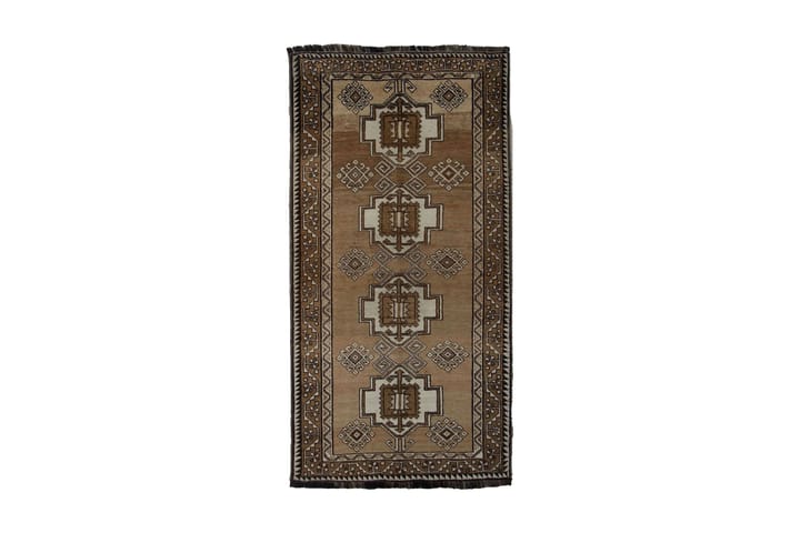 Käsinsolmittu Persialainen matto Varni 107x209 cm Kelim - Beige / Ruskea - Persialainen matto - Itämainen matto