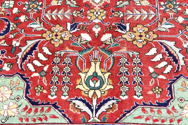 Käsinsolmittu Persialainen Patina matto 235x320 cm - Punainen/Vihreä - Persialainen matto - Itämainen matto