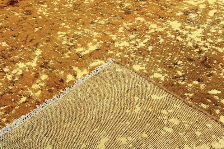 Käsinsolmittu Persialainen Villamatto 290x300 cm Vintage - Sinappi - Persialainen matto - Itämainen matto