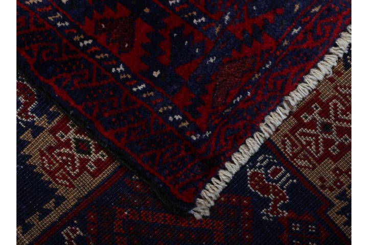 Käsinsolmittu Persialainen matto 92x167 cm - Punainen / Musta - Persialainen matto - Itämainen matto