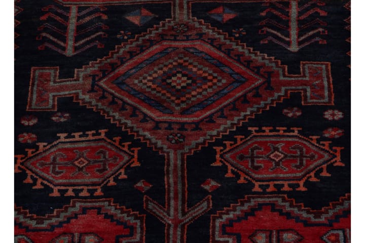 Käsinsolmittu persialainen matto 120x313 cm - Tummansininen / Punainen - Persialainen matto - Itämainen matto