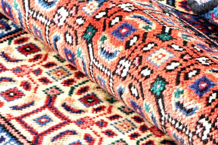 Käsinsolmittu persialainen matto 192x247 cm - Kupari/Tummansininen - Persialainen matto - Itämainen matto