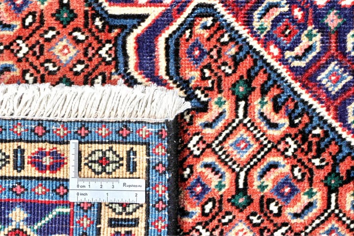 Käsinsolmittu persialainen matto 192x247 cm - Kupari/Tummansininen - Persialainen matto - Itämainen matto