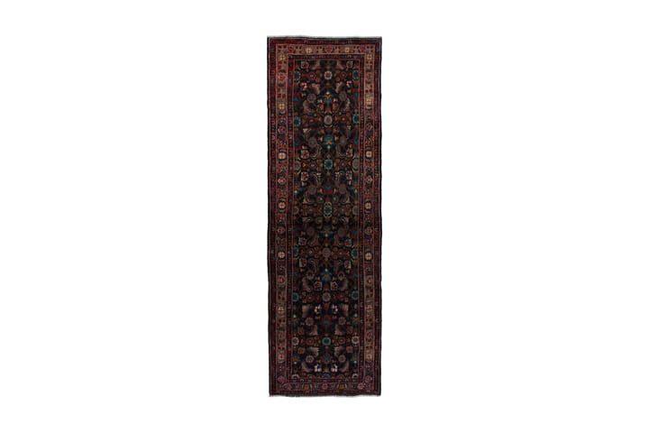 Käsinsolmittu Persialainen matto 99x328 cm - Tummansininen / Punainen - Persialainen matto - Itämainen matto