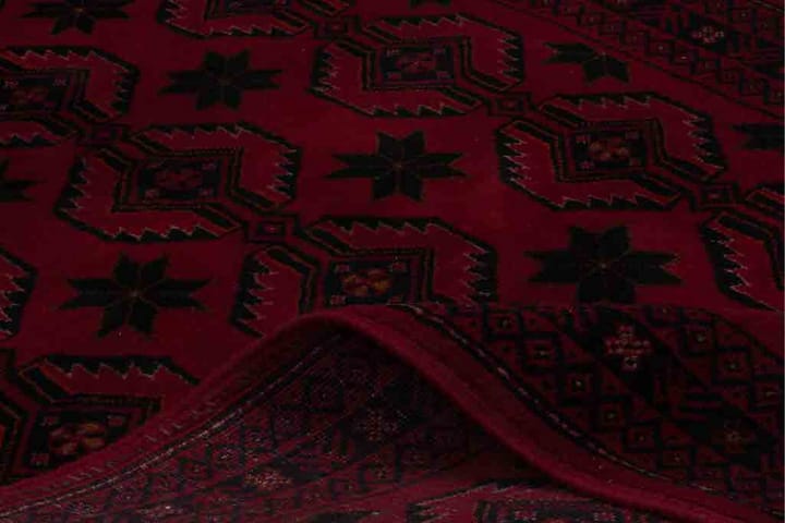 Käsinsolmittu Persialainen Matto Aalto 99x215 cm Kelim - Punainen / Musta - Persialainen matto - Itämainen matto