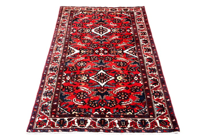 Käsinsolmittu persialainen matto 156x295 cm - Punainen/Beige - Persialainen matto - Itämainen matto