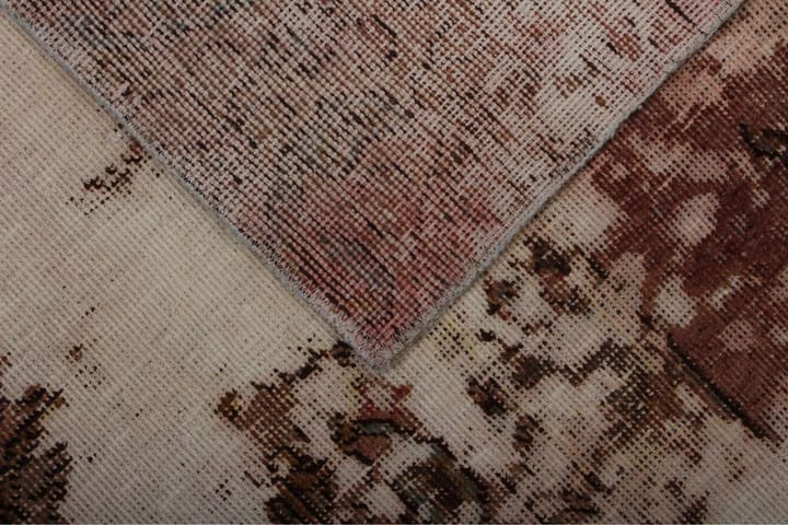 Käsinsolmittu Persialainen matto 133x185 cm Vintage - Beige / Vaaleanpunainen - Persialainen matto - Itämainen matto
