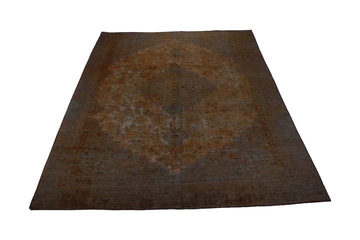 Käsinsolmittu Persialainen Villamatto 258x338 cm Vintage - Ruskea/Sininen - Persialainen matto - Itämainen matto
