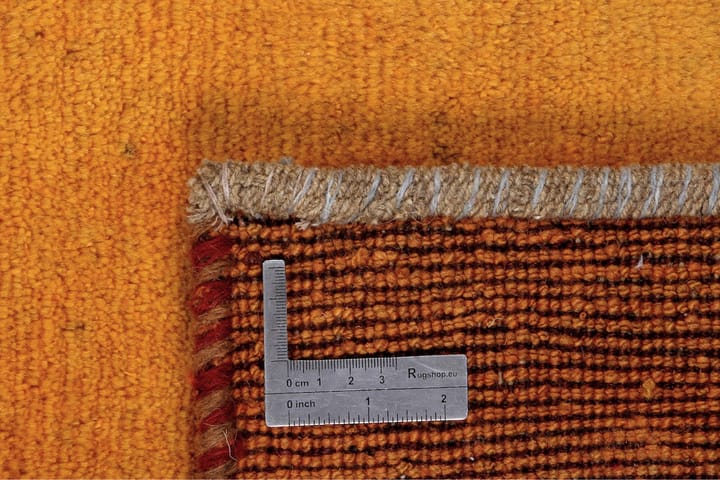 Käsinsolmittu Persialainen Villamatto 185x287 cm Gabbeh Shir - Sinappi - Persialainen matto - Itämainen matto