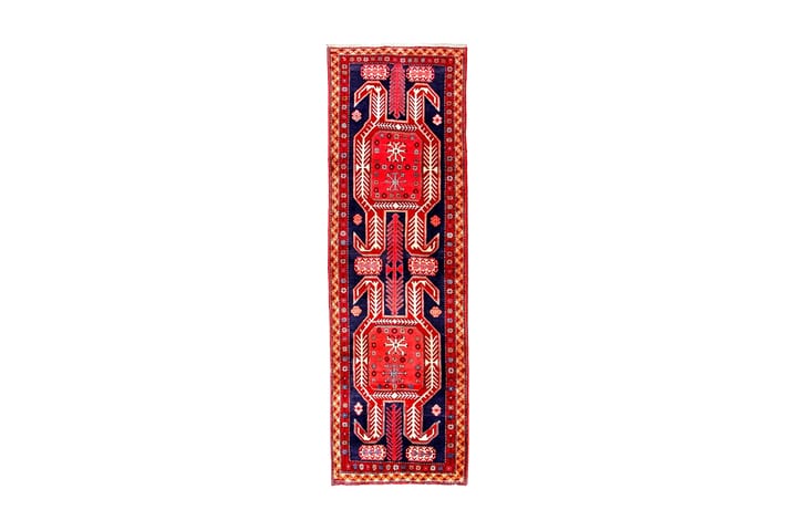 Käsinsolmittu Persialainen matto 81x258 cm - Tummansininen / Punainen - Persialainen matto - Itämainen matto