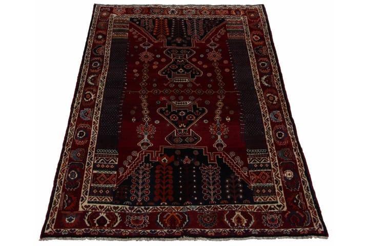 Käsinsolmittu persialainen matto 148x244 cm - Punainen / Musta - Persialainen matto - Itämainen matto