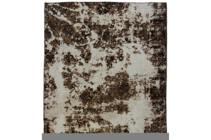 Käsinsolmittu Persialainen matto 136x150 cm Vintage - Beige / Ruskea - Persialainen matto - Itämainen matto