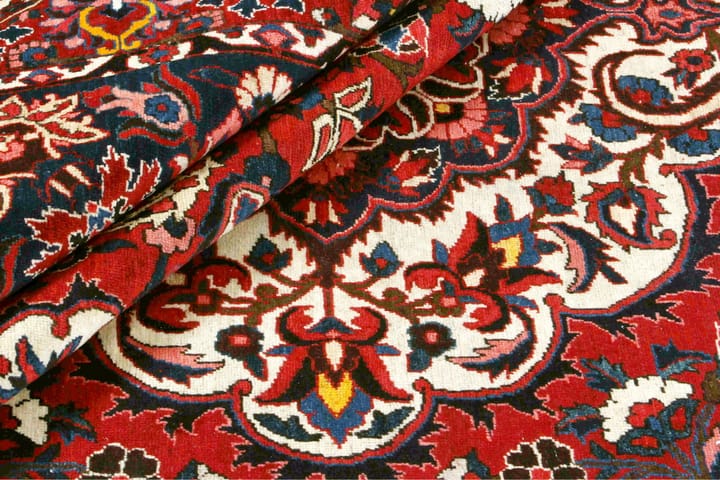 Käsinsolmittu persialainen matto 205x310 cm - Punainen/Beige - Persialainen matto - Itämainen matto