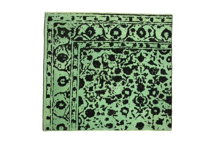 Käsinsolmittu Persialainen matto 154x174 cm Vintage - Vihreä / Musta - Persialainen matto - Itämainen matto