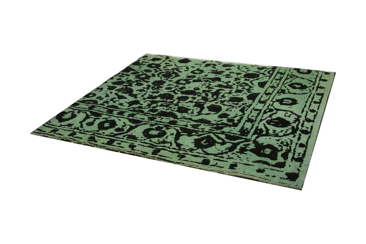 Käsinsolmittu Persialainen matto 154x174 cm Vintage - Vihreä / Musta - Persialainen matto - Itämainen matto