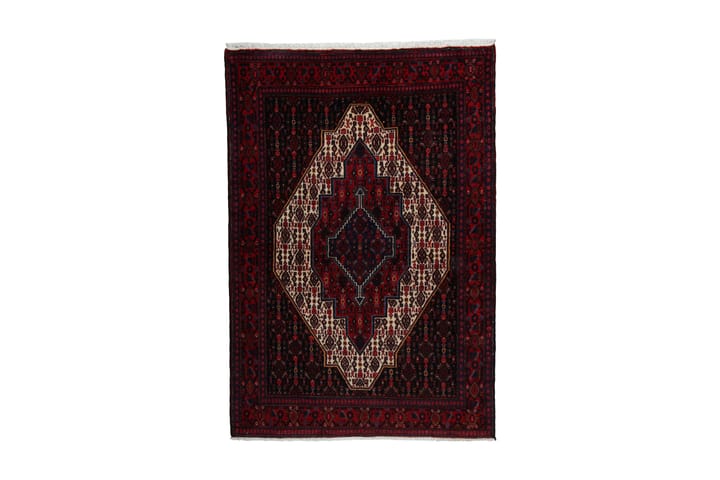 Käsinsolmittu Persialainen matto 126x184 cm - Punainen/Kerma - Persialainen matto - Itämainen matto