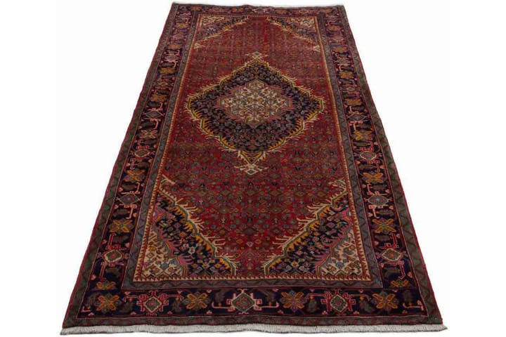 Käsinsolmittu persialainen matto 155x300 cm - Punainen/Tummansininen - Persialainen matto - Itämainen matto