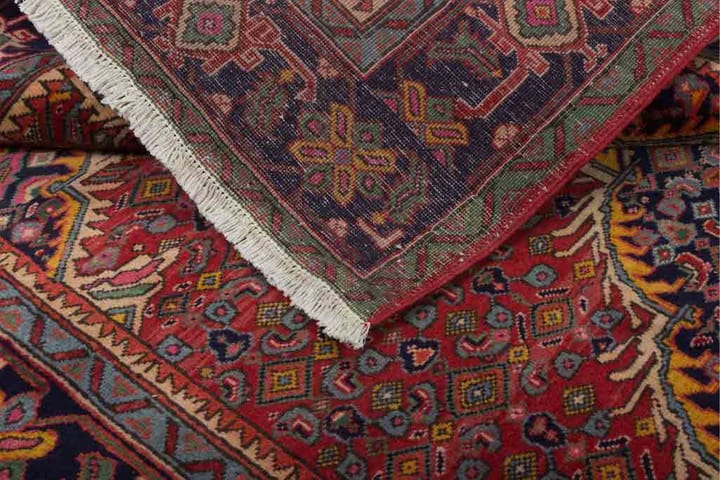 Käsinsolmittu persialainen matto 155x300 cm - Punainen/Tummansininen - Persialainen matto - Itämainen matto