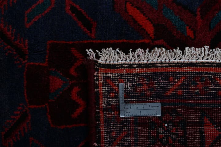 Käsinsolmittu persialainen matto 154x385 cm - Tummansininen / Punainen - Persialainen matto - Itämainen matto