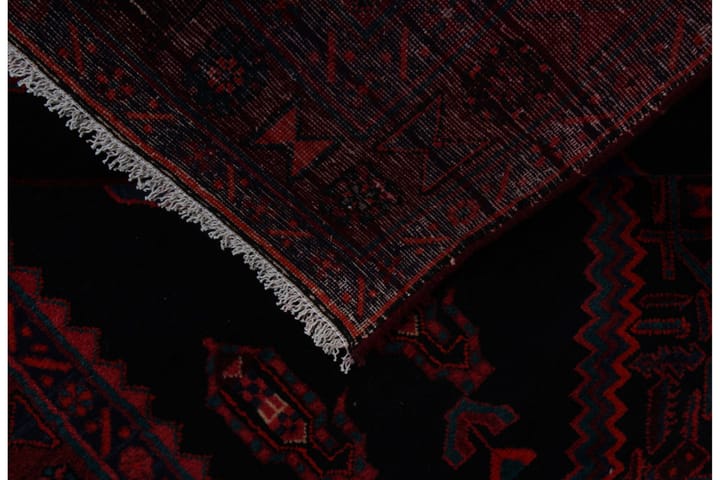 K�äsinsolmittu persialainen matto 154x385 cm - Tummansininen / Punainen - Persialainen matto - Itämainen matto