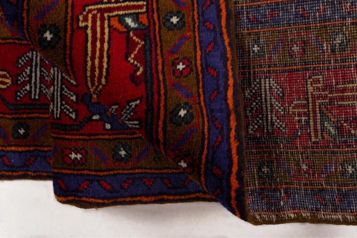 Käsinsolmittu Persialainen Matto 158x311 cm - Punainen / keltainen - Persialainen matto - Itämainen matto