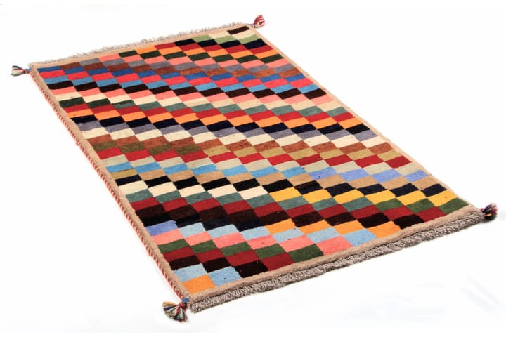Käsinsolmittu Persialainen Matto 79x129 cm Gabbeh Shiraz - Monivärinen - Persialainen matto - Itämainen matto