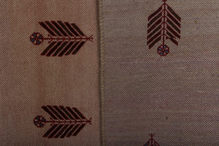 Käsinsolmittu Persialainen Villamatto 100x150 cm Kelim - Beige / Vaaleanpunainen - Persialainen matto - Itämainen matto