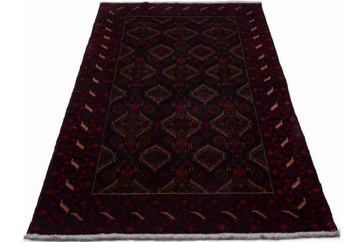 Käsinsolmittu Persialainen Matto Våg 100x193 cm Kelim - Musta / Punainen - Persialainen matto - Itämainen matto