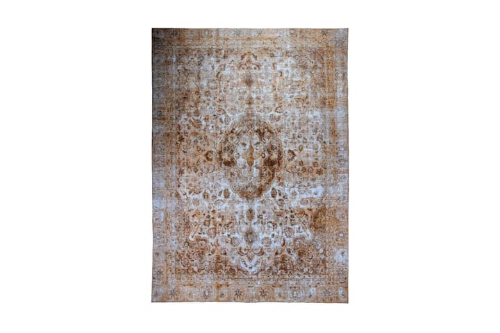 Käsinsolmittu Persialainen Matto 261x360 cm Vintage - Sininen/Ruskea - Persialainen matto - Itämainen matto