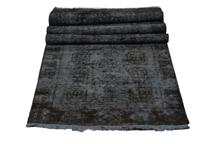 Käsinsolmittu Persialainen Matto 85x309 cm Vintage - Tummanvihreä - Persialainen matto - Itämainen matto