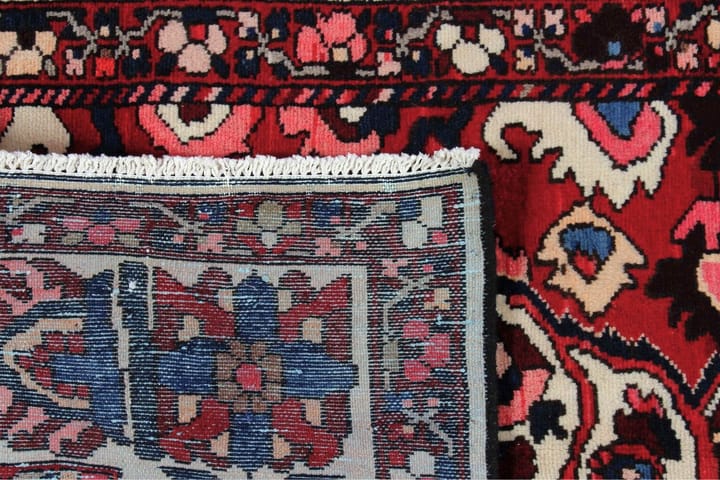 Käsinsolmittu persialainen matto 213x302 cm - Punainen/Beige - Persialainen matto - Itämainen matto