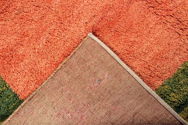 Käsinsolmittu Persialainen Villamatto 190x250 cm Gabbeh Shir - Vaaleanpunainen / vihreä - Persialainen matto - Itämainen matto