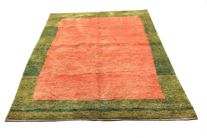 Käsinsolmittu Persialainen Villamatto 190x250 cm Gabbeh Shir - Vaaleanpunainen / vihreä - Persialainen matto - Itämainen matto