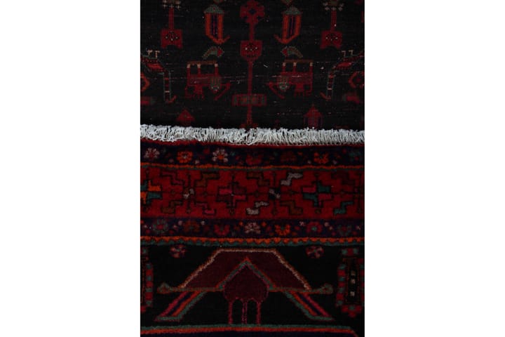Käsinsolmittu persialainen matto 152x377 cm - Tummansininen / Punainen - Persialainen matto - Itämainen matto