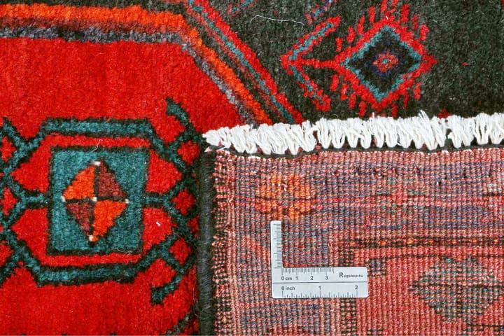 Käsinsolmittu persialainen Matto 144x342 cm - Tummansininen / Punainen - Persialainen matto - Itämainen matto