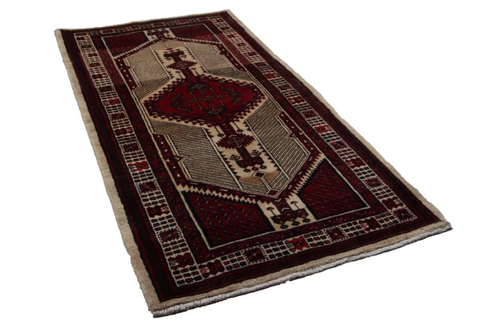 Käsinsolmittu Persialainen Matto Varni 108x215 cm Kelim - Beige/Punainen - Persialainen matto - Itämainen matto