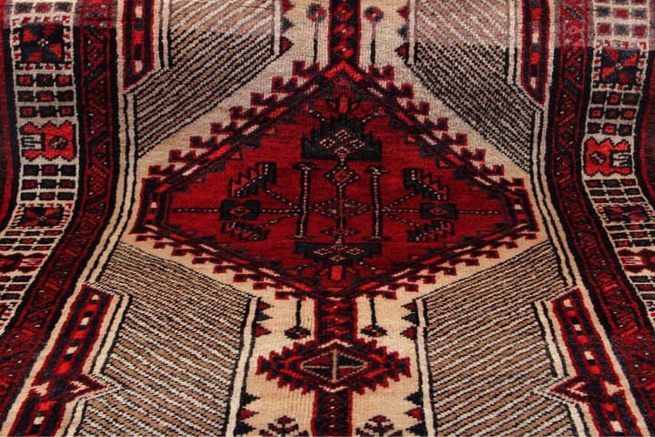 Käsinsolmittu Persialainen Matto Varni 108x215 cm Kelim - Beige/Punainen - Persialainen matto - Itämainen matto