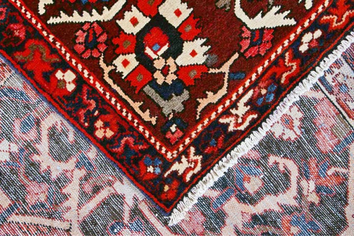 Käsinsolmittu persialainen matto 306x386 cm - Punainen/Tummansininen - Persialainen matto - Itämainen matto