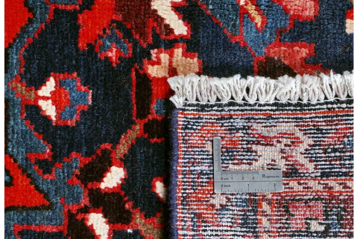 Käsinsolmittu persialainen matto 306x386 cm - Punainen/Tummansininen - Persialainen matto - Itämainen matto