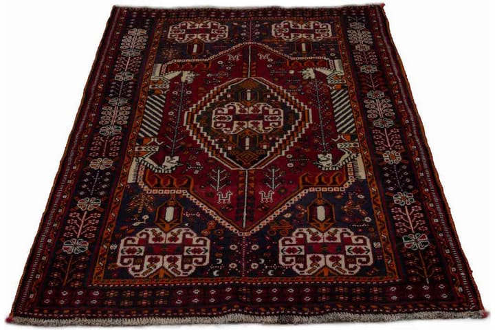 Käsinsolmittu persialainen matto 109x160 cm - Punainen/Musta - Persialainen matto - Itämainen matto