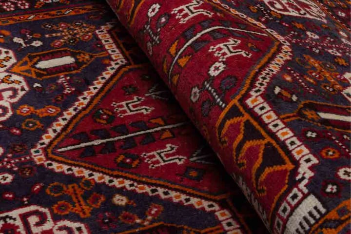 Käsinsolmittu persialainen matto 109x160 cm - Punainen/Musta - Persialainen matto - Itämainen matto