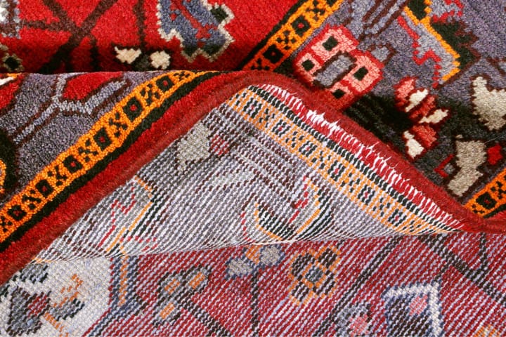 Käsinsolmittu persialainen matto 205x305 cm - Punainen/Beige - Persialainen matto - Itämainen matto